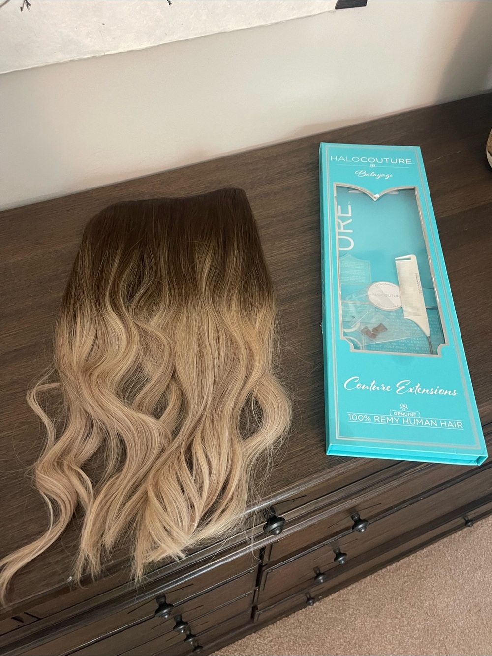 HaloCouture Ombre Halo Hair Extension - Blonde Brown Blend